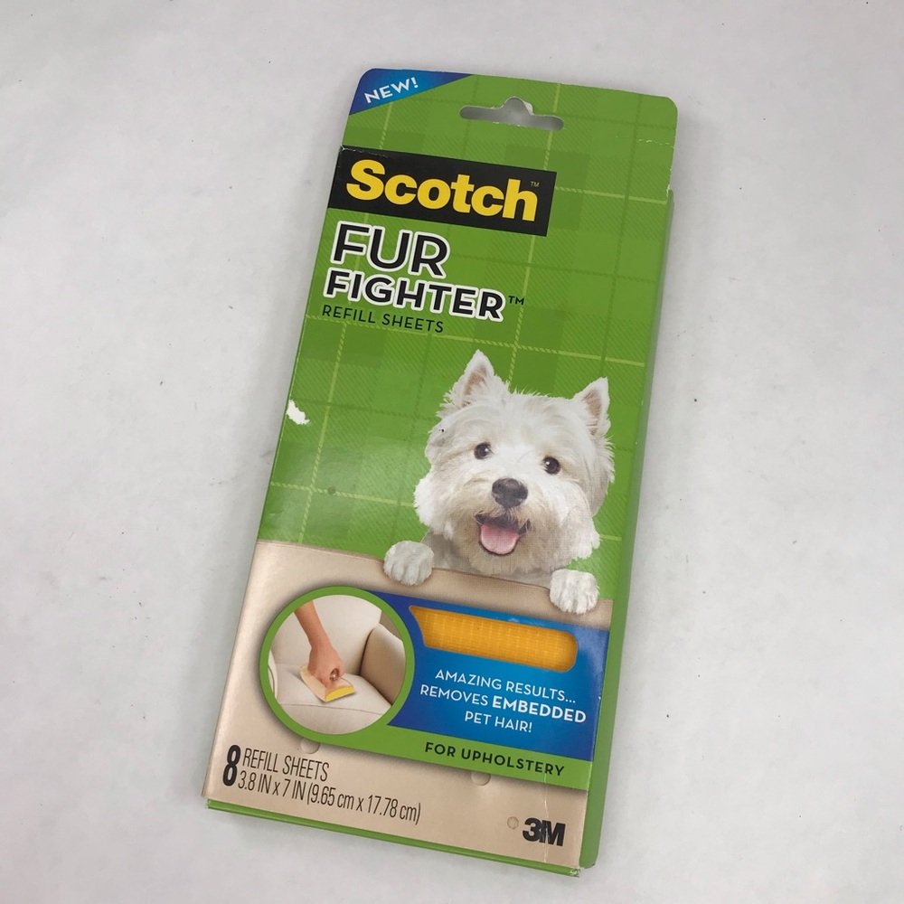 Scotch Fur Fighter Refill Sheets for Upholstery 3M Pack of 8 Sheets